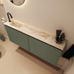 MONDIAZ TURE-DLUX Meuble toilette - 120cm - Army - EDEN - vasque Frappe - position gauche - 1 trou de robinet SW1102649