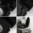 Tiger Tulsa Abattant de toilette avec siège enfant Thermoplast Noir SW877688
