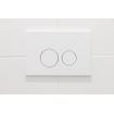 FugaFlow Eccelente Press Plaque de déclenchement DualFlush pour bâti-support Geberit UP320 ABS Rond Blanc brillant SW999918