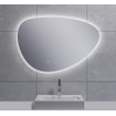 Wiesbaden Uovo Miroir 80cm asymétrique avec chauffe miroir et éclairage LED autour à intensité réglable SW484783