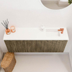 Mondiaz JOYA 100cm toiletmeubel - kleur Dusk - Wastafel FAYE positie Rechts 1 kraangat kleur Talc. SW1421572