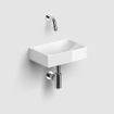 Clou Vale fonteinen keramiek fontein 28x19x7cm zonder kraangat Wit glanzend SW451450