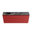 MONDIAZ TURE-DLUX Meuble toilette - 120cm - Fire - EDEN - vasque Lava - position gauche - sans trou de robinet SW1103800