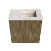 Mondiaz JOYA-DLUX Meuble de toilette 40cm - couleur Dusk - Vasque FAYE position Droite 1 trou de robinet couleur Frappe SW1426218