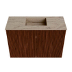 Mondiaz JOYA-DLUX 60cm toiletmeubel - kleur Ruby - Wastafel FAYE positie Midden 1 kraangat kleur Arena. SW1425264