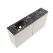 MONDIAZ TURE-DLUX Meuble WC 100cm Linen. Lavabo EDEN Lava position gauche. Avec 1 trou de robinet. SW1103879