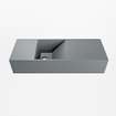 Mondiaz TYNE Fontaine - 60x23x12cm - lavabo Gauche - sans trous de robinet - solid surface - Plata SW1026154