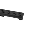 FugaFlow Efficiente Anta caniveau de douche - 80cm - avec grille - avec bride - noir mat SW1451447