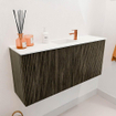 Mondiaz JOYA 90cm toiletmeubel - kleur Shadow - Wastafel FAYE positie Midden 1 kraangat kleur Talc. SW1421411