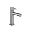 QeramiQ Fuente Ensemble lave-mains - 40x21.5x12cm - gauche - lisse - semi-rond - 1 trou de robinet - céramique - robinet de lave-mains inox brossé - bonde - siphon abaissé - beige SW1232815