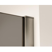 Fortifura Galeria Douche à l'italienne - 40x200cm - verre fumé - Gunmetal brossé SW876921
