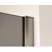 Fortifura Galeria inloopdouche - 110x200cm - rookglas - wandarm - Geborsteld Gunmetal PVD SW917136