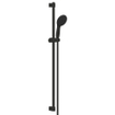 GROHE Tempesta 110 Ensemble barre de douche - 90cm - douchette ronde - 2 types de jets - flexible de douche lisse - noir mat SW1077242