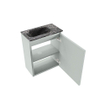 MONDIAZ TURE-DLUX Meuble de toilettes 40cm Greey. Lavabo EDEN Lava position gauche. Sans trou de robinet. SW1103834