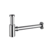 QeramiQ Fuente Ensemble de lave-mains - 40x21.5x12cm - droit - lisse - demi-rond - 1 trou de robinet - céramique - robinet de lave-mains inox brossé - bouchon de vidage - siphon abaissé - beige SW1232816