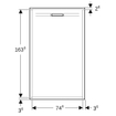 GeberitSestrageberit sestra rechthoekige douchevloer 170x80Wit SW1235347