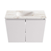 MONDIAZ TURE-DLUX meuble de toilettes 60cm Cale. EDEN lavabo Frappe position centrale. Avec 1 trou de robinet. SW1102659