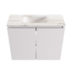 MONDIAZ TURE-DLUX Meuble toilette - 60cm - Cale - EDEN - vasque Frappe - position centrale - 1 trou de robinet SW1102659