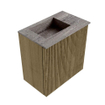 Mondiaz JOYA-DLUX 40cm toiletmeubel - kleur Dusk - Wastafel FAYE positie Links 1 kraangat kleur Oza. SW1425952
