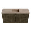 Mondiaz JOYA-DLUX Meuble de toilette 80cm - couleur Shadow - Vasque FAYE position Milieu 1 trou de robinet couleur Saba SW1425111