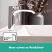 Hansgrohe Vivenis ééngreeps wastafelmengkraan 110 met pop-up trekwaste chroom SW642491