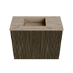 Mondiaz JOYA-DLUX Meuble de toilette 50cm - couleur Shadow - Vasque FAYE position Gauche Sans trou de robinet couleur Arena SW1424775