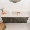 Mondiaz JOYA-DLUX 90cm toiletmeubel - kleur Shadow - Wastafel FAYE positie Midden 1 kraangat kleur Meli. SW1424880