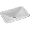 Villeroy & Boch Loop en Friends inbouwwastafel 60x40.5cm met overloop zonder kraangat wit 0109060