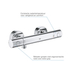 GROHE Grohtherm 800 mitigeur de douche cosmopolite thermostatique sans inverseur avec maillons chrome SW444350