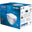 Duravit Starck 3 pack WC suspendu avec bride à fond profond blanc SW70152