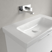 Villeroy & boch Architectura Lavabo - 44.5x80cm - sans trou de robinet - CeramicPlus - blanc alpin SW1162300