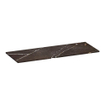 BRAUER Artificial Marble Plan sous vasque - 120x46x2cm - sans trou de robinet - composite - Copper Brown SW957320