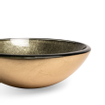 Saniclass Pesca Limone Vasque à poser - 30x10,5cm - rond - verre trempé - or vert SW213536