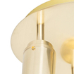 QAZQA Ducha badkamer plafondlamp - 25x25cm - 3 spots - IP44 - messing (goud) SW1187228