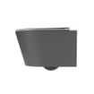 MONDIAZ LAVIE WC suspendu - 36x53cm - sans bride - clay (bleu) - softclose - quick-release - abattant WC - Dark grey (gris) SW1208585