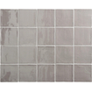 Par Goof carrelage mural - 13x13cm - 10mm - Carré - Gris Brillant SW542673