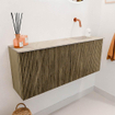 Mondiaz JOYA-DLUX 100cm toiletmeubel - kleur Dusk - Wastafel FAYE positie Rechts Zonder kraangat kleur Frappe. SW1423084