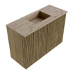 Mondiaz JOYA-DLUX 60cm meuble de toilette - couleur Dusk - Vasque FAYE position Milieu Sans trou de robinet couleur Arena. SW1425728