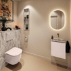 MONDIAZ TURE-DLUX 40cm toiletmeubel Rosee. EDEN wastafel Glace positie rechts. Zonder kraangat. SW1103454