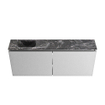 MONDIAZ TURE-DLUX Meuble WC 120 cm Plata. Lavabo EDEN Lava position gauche. Sans trou de robinet. SW1103958