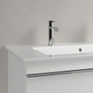 Villeroy & Boch Venticello Lavabo pour meuble avec lavabo au centre 100x50cm avec 2x1 trou pour robinetterie avec trop plein blanc 1025116