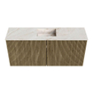 Mondiaz JOYA-DLUX 90cm meuble de salle de bains - couleur Dusk - Vasque FAYE position Milieu 1 trou de robinet couleur Frappe. SW1423089