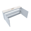 MONDIAZ TURE-DLUX Meuble toilette - 120cm - Clay - EDEN - vasque Frappe - position centrale - 1 trou de robinet SW1102720