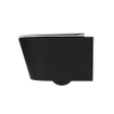 MONDIAZ LAVIE WC suspendu - 36x53cm - sans bride - clay (bleu) - softclose - quick-release - abattant WC - Urban (noir) SW1208785