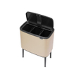 Brabantia Bo Touch Bin Poubelle - 3x11 litres - 3 seau intérieur en plastiques - metallic gold SW1117524