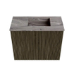 Mondiaz JOYA-DLUX 50cm meuble de salle de bains WC - couleur Shadow - Vasque FAYE position Droite Sans trou de robinet couleur Sombra. SW1425192