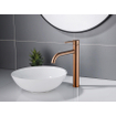 Fortifura Calvi Robinet de lavabo - 33,9 cm - surélevé - monotrou - cuivre brossé PVD (Cuivre) SW970032