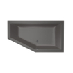 Xenz Society Baignoire d'angle - 160x90x53 - bonde Centrale - Droite - acrylique - anthracite SW103354