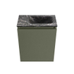 MONDIAZ TURE-DLUX 40cm toiletmeubel Army. EDEN wastafel Lava positie rechts. Zonder kraangat. SW1103647