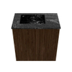 Mondiaz JOYA-DLUX Meuble de toilette 40cm - couleur Walnut - Vasque FAYE position Gauche Sans trou de robinet couleur Lava SW1422443